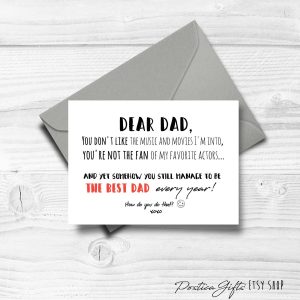Card Ideas For Dads Birthday Father Birthday Card Thanks Dad Funny Birthday Card Gifts For Dad Father Gift Idea Congratulations Printable Digital Download 30th 40th 50th
