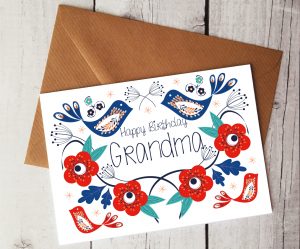 Card Ideas For Grandmas Birthday Happy Birthday Grandma Card