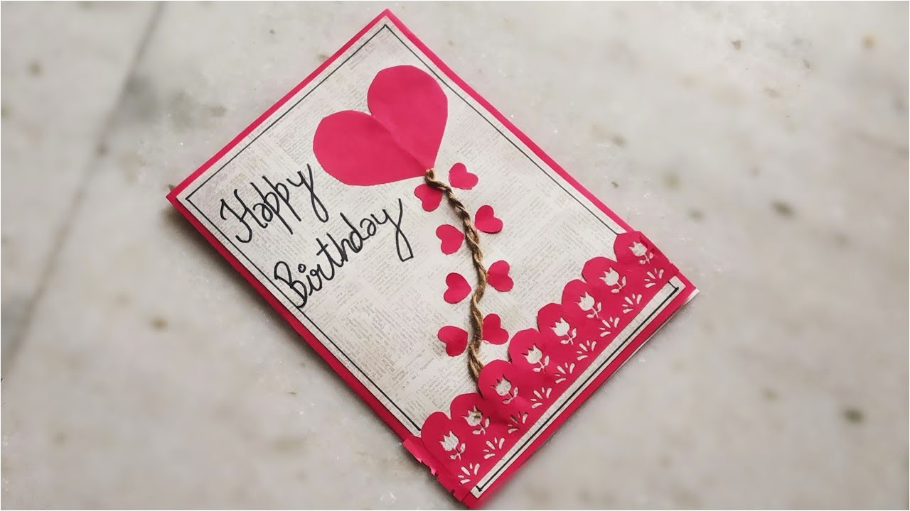 Card Making Birthday Card Ideas Diy Ideas For Greeting Card Diy Beautiful Handmade Birthday Card