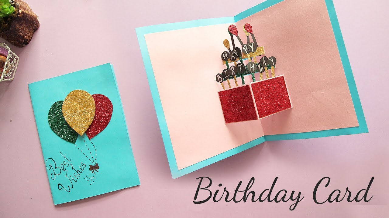 Card Making Ideas For Birthdays Diy Pop Up Birthday Card Card Making Handmade Card