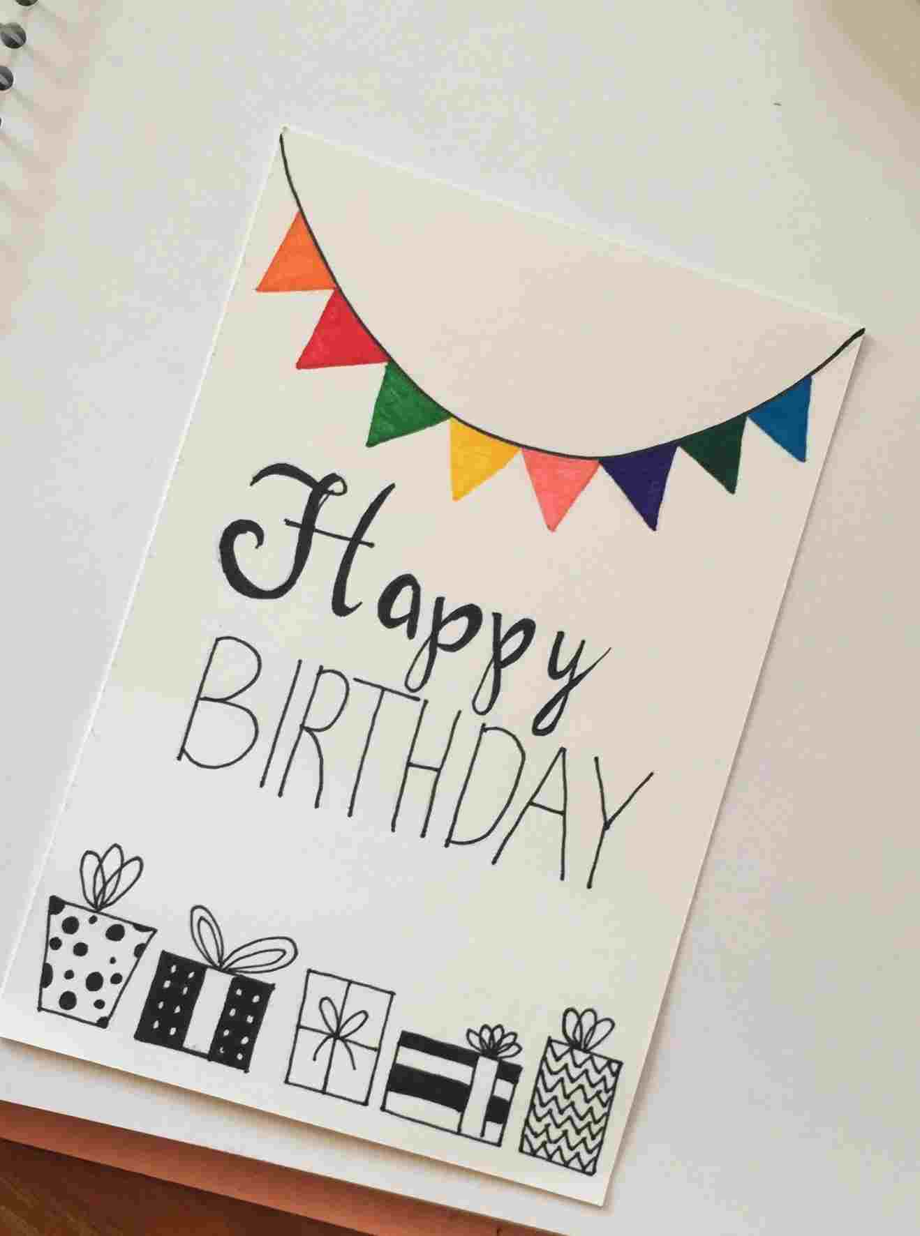Clever Birthday Card Ideas Handmade Cute Birthday Card Drawings Uuhappy Uu Drawing Inspiration