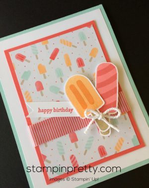 Cool Birthday Card Ideas Stampin Up Cool Treats Birthday Card Stampin Pretty