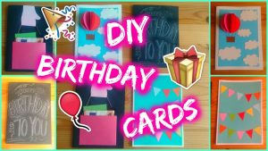 Cool Card Ideas For Birthdays Diy 4 Easy Birthday Card Ideas