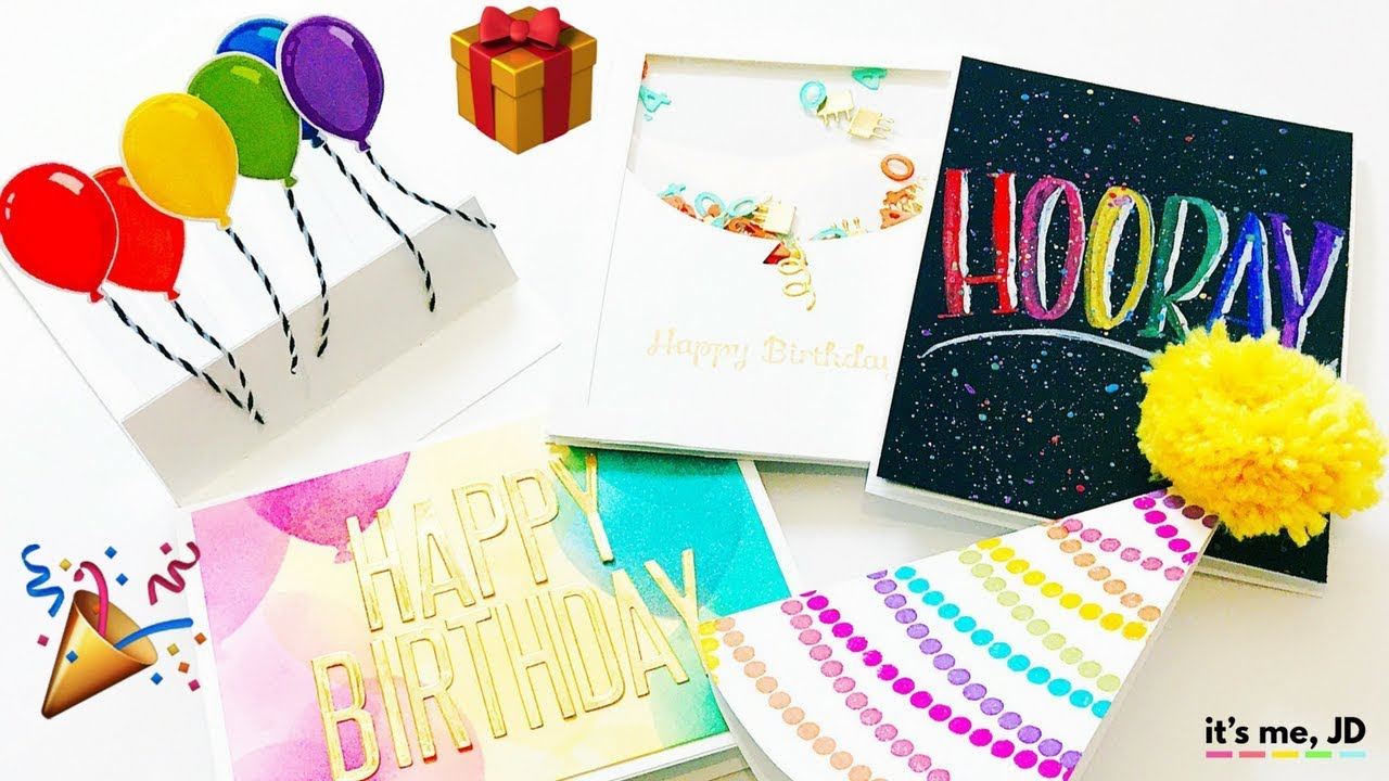 Creative Birthday Card Ideas 5 Beautiful Diy Birthday Card Ideas That Anyone Can Make