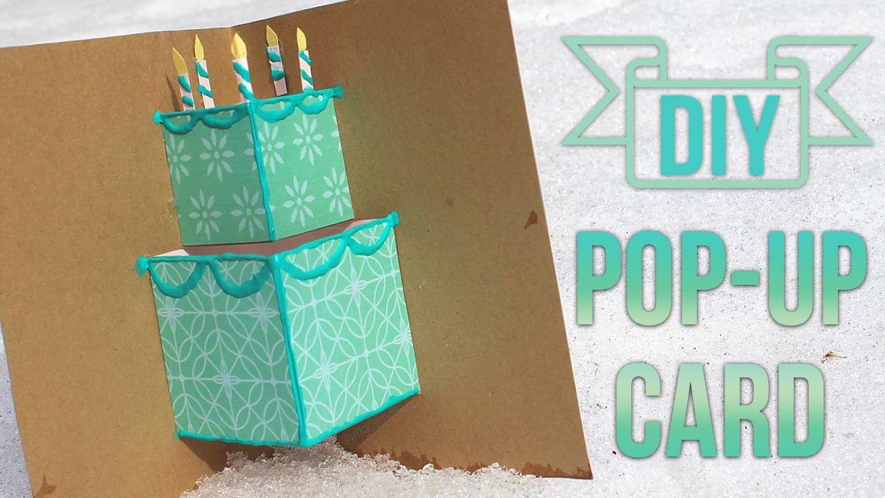 Creative Ideas For Birthday Card Making How To Make A Simple Pop Up Birthday Card Youtube