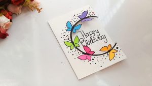 Creative Ideas For Birthday Card Making How To Make Special Butterfly Birthday Card For Best Frienddiy