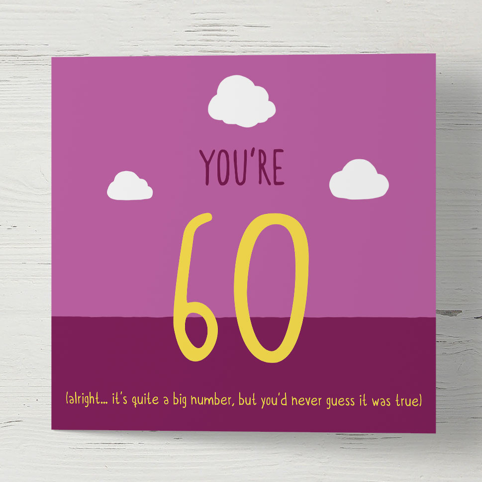 Cute Birthday Card Ideas 60th Birthday Card