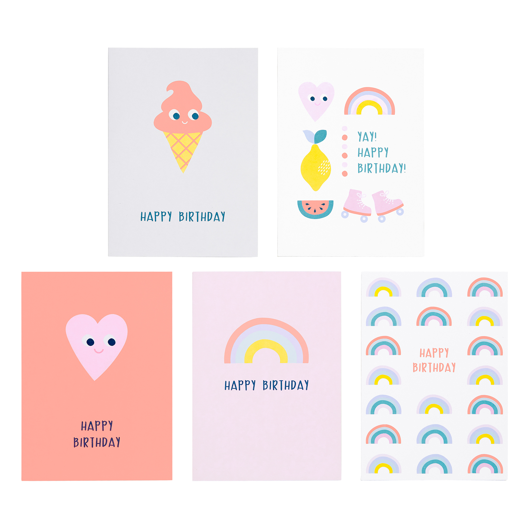 Cute Birthday Card Ideas A6 Birthday Cards 10pk Cute Birthday Stationery Kikkik Us