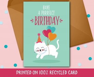 Cute Birthday Card Ideas For Girlfriend Cat Birthday Card Funny Cat Card Cat Lover Gift Funny Birthday Card Cute Birthday Card Animal Birthday Card Friend Birthday Card