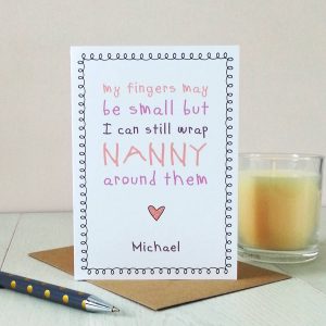Cute Birthday Card Ideas For Mom My Fingers May Be Small But Cute Nanny Card