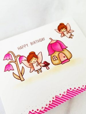 Cute Birthday Card Ideas Handmade Birthday Cards Hand Stamped Cards Fairy Cards Handmade Cards Cute Birthday Card Happy Birthday Card Homemade Cards Cards
