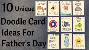 Dad Birthday Card Ideas Diy Fathers Day Pun Doodle Cards Birthday Cards For Dad