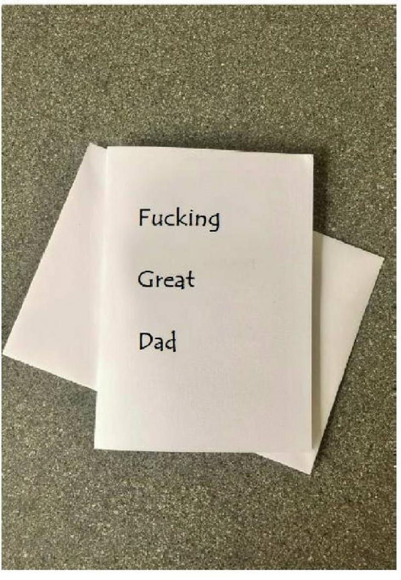 Dad Birthday Card Ideas Fucking Great Dad Carddad Birthday Cardfathers Day Cardfunny Cardcard Ideahappy Birthday Cardbest Dadcard From Daughtercard From Son