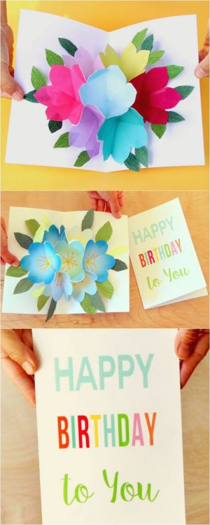 Diy Birthday Cards Ideas Diy Birthday Card Ideas Pop Up Free Printable Happy Birthday Card