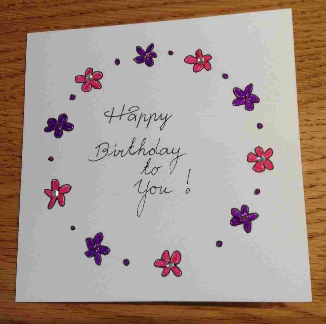 Drawing Birthday Card Ideas Hand Drawn Birthday Card Ideas