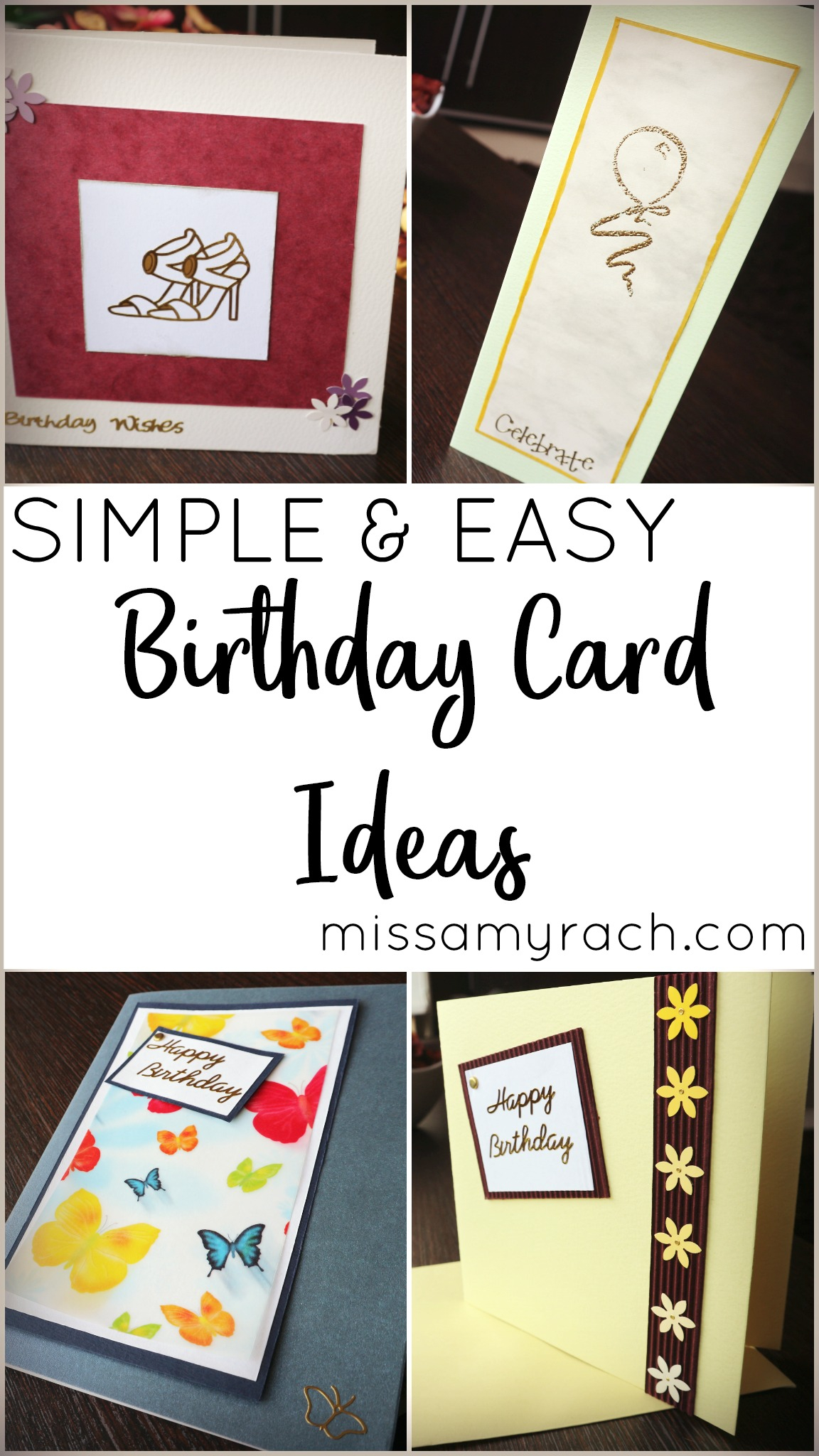 Easy Birthday Card Ideas Simple And Easy Birthday Card Ideas Miss Amy Rach