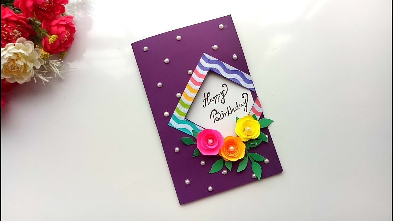 Easy Handmade Birthday Card Ideas Beautiful Handmade Birthday Card Idea Diy Greeting Pop Up Cards For