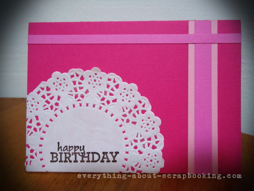 Easy To Make Birthday Card Ideas Hot Pink Scrapbooking Birthday Card Idea Everything About