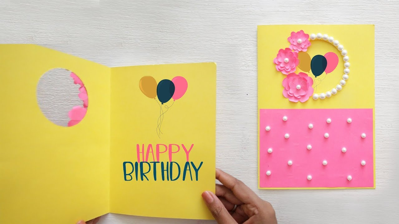 Easy To Make Birthday Card Ideas Recyclables Blog Beautiful Birthday Greeting Card Idea Diy