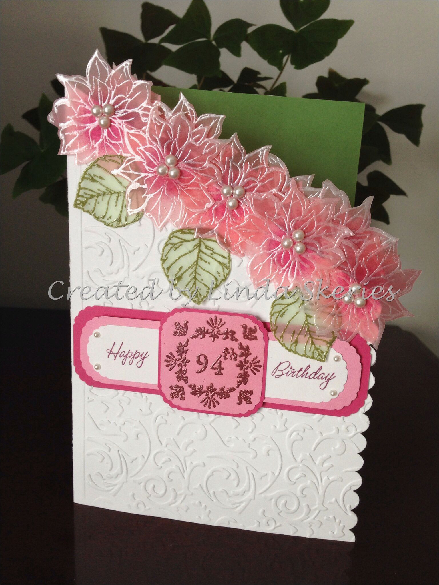 Embossed Birthday Card Ideas Diy Birthday Cards With Flowers A Special Birthday Card With