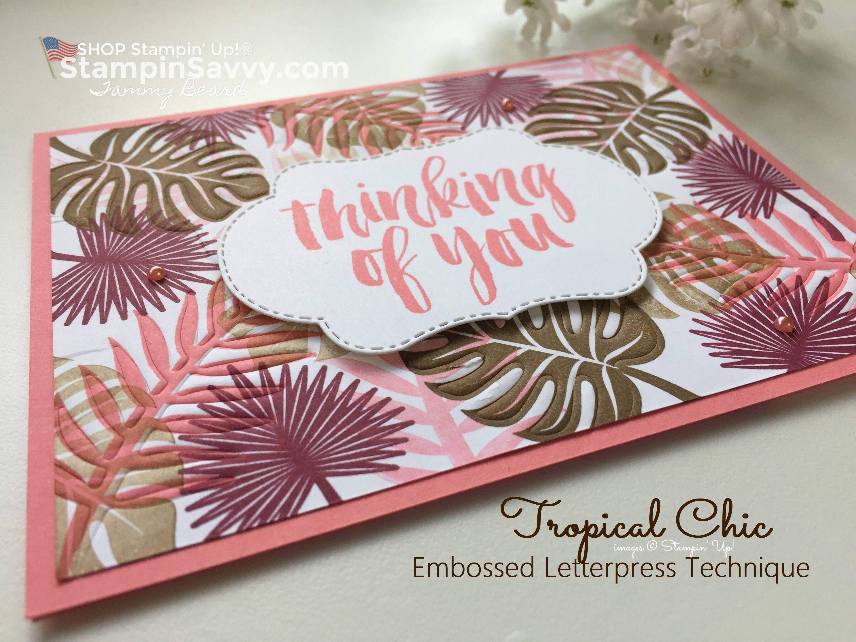 Embossed Birthday Card Ideas Embossed Letterpress Tropical Chic Cards In Imaginative Colors