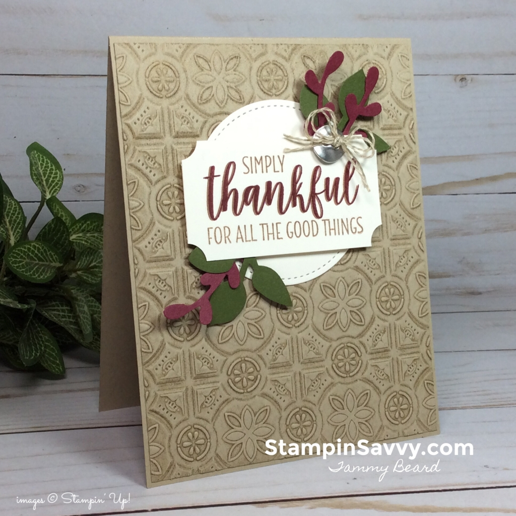 Embossed Birthday Card Ideas How To Add Texture To Cards With Embossing Folders Stampin Savvy
