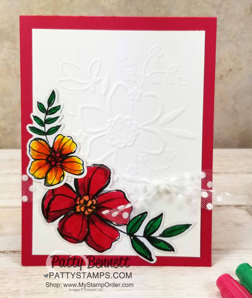 Embossed Birthday Card Ideas Lovely Floral Embossing Folder Card Idea Patty Stamps