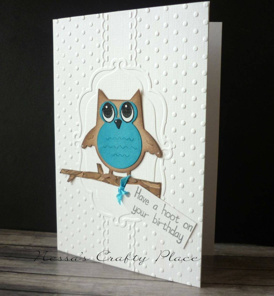 Embossed Birthday Card Ideas Quick And Simple Embossed Owl Birthday Card
