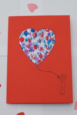 Finger Paint Birthday Card Ideas Easy Valentine Finger Paint Card Little Fish