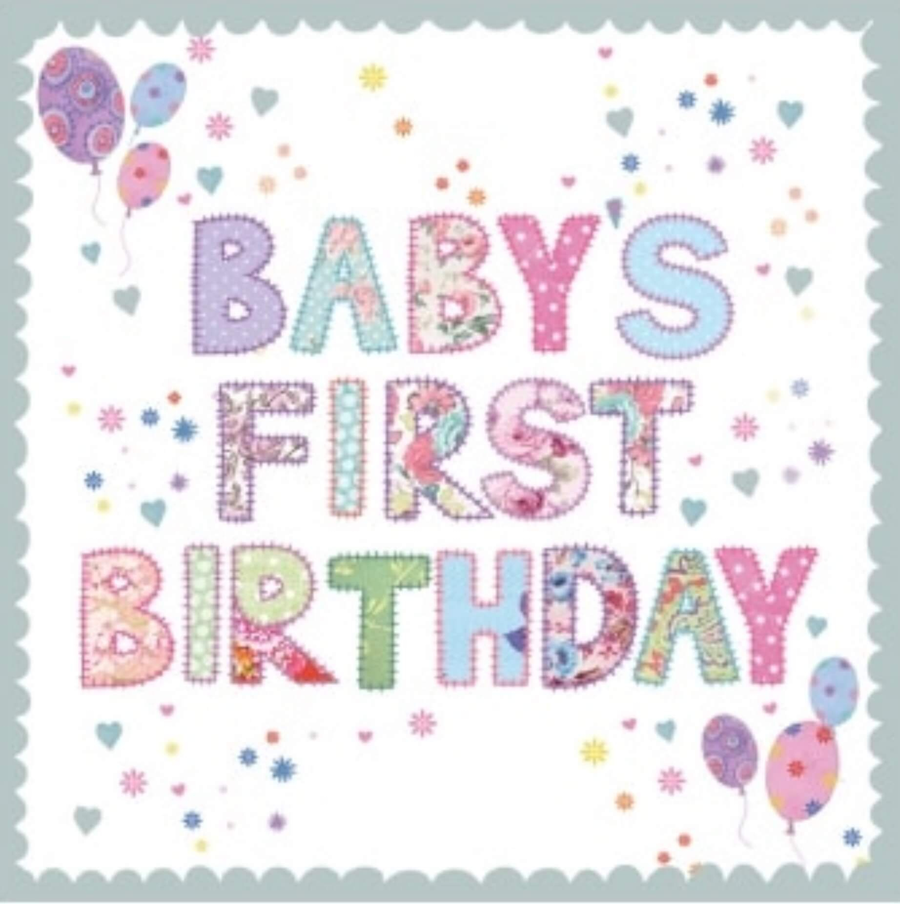First Birthday Card Ideas Bas First Birthday Card