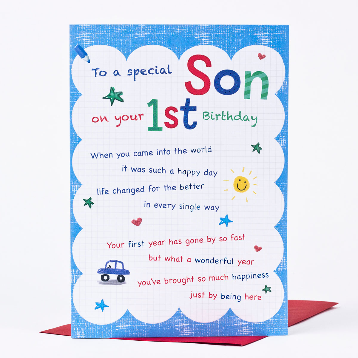 First Birthday Card Ideas Birthday Card Son First Birthday