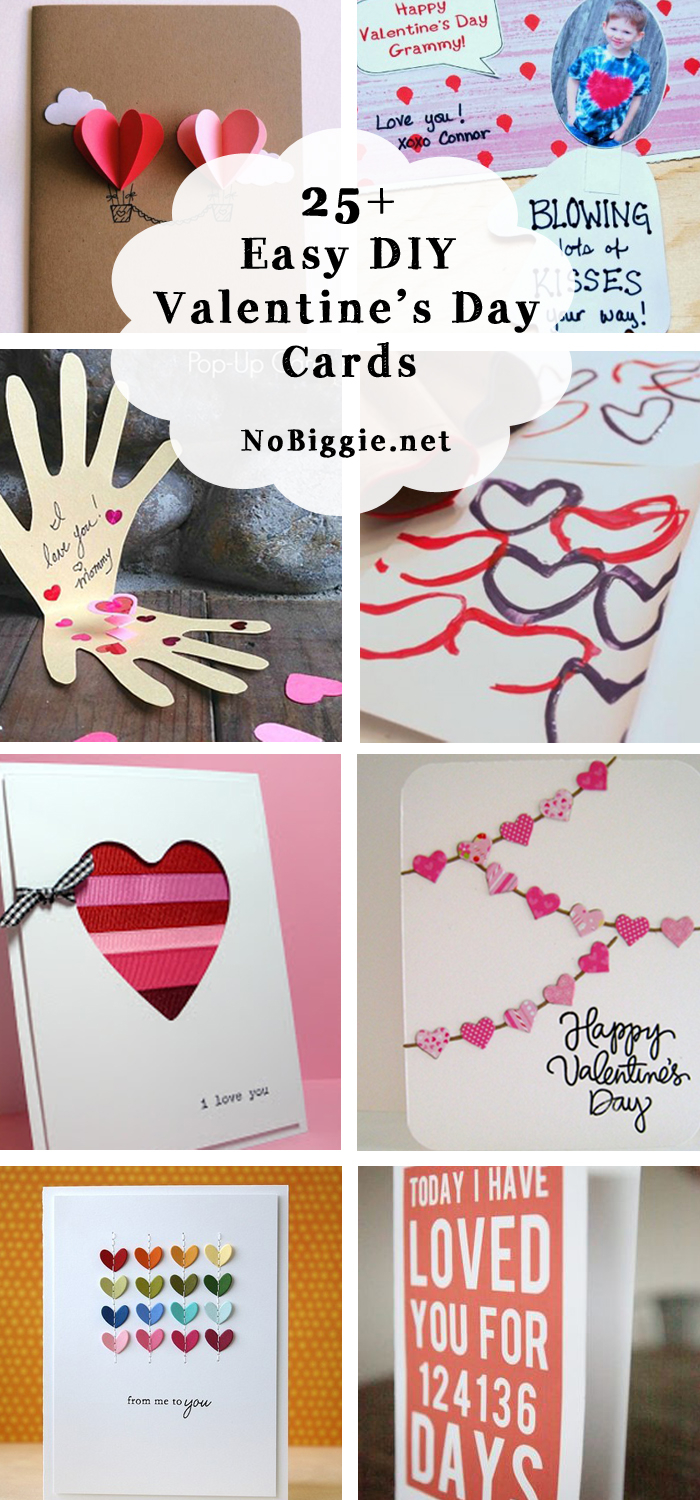 Giant Birthday Card Ideas 25 Easy Diy Valentines Day Cards Nobiggie