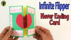 Giant Birthday Card Ideas Infinite Flipper Never Ending Card Diy Handmade Tutorial Paper Folds