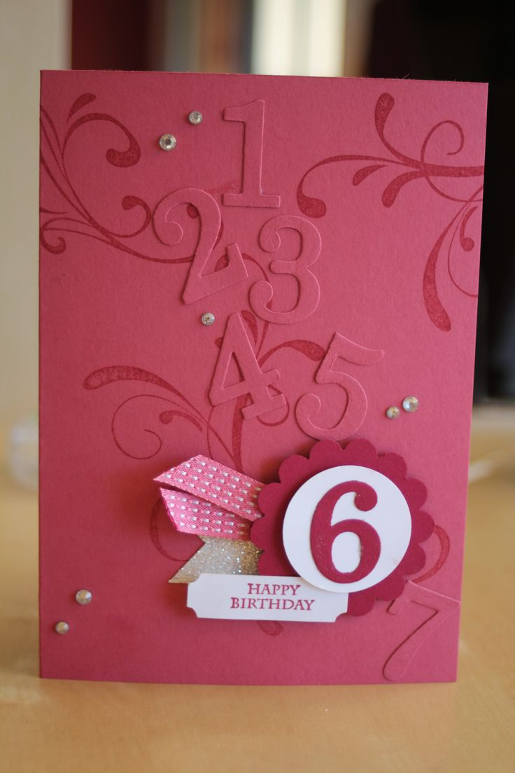 Girl Birthday Card Ideas Birthday Card Ideas Birthday Card For 6yr Old Girl Made Using