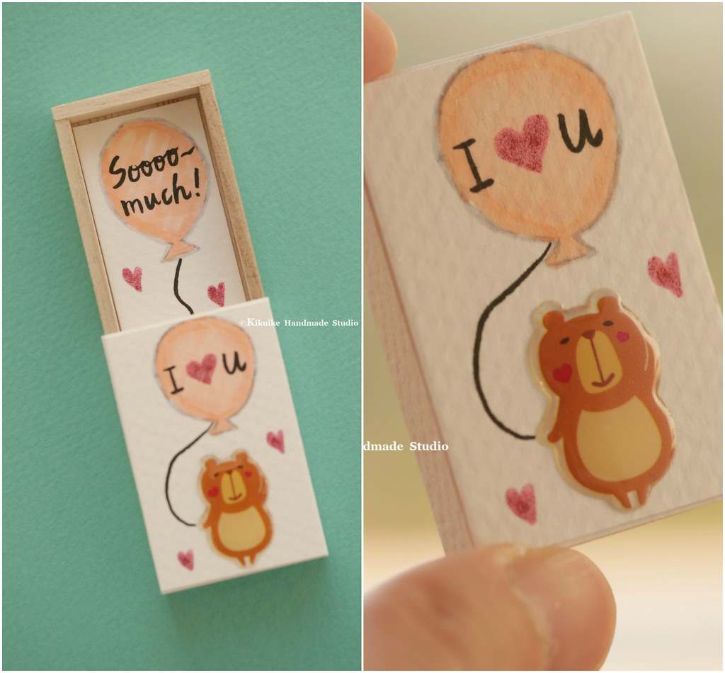 Girlfriend Birthday Card Ideas I Love You Sooooo Muchminiatures Matchbox Cardvalentine Flickr