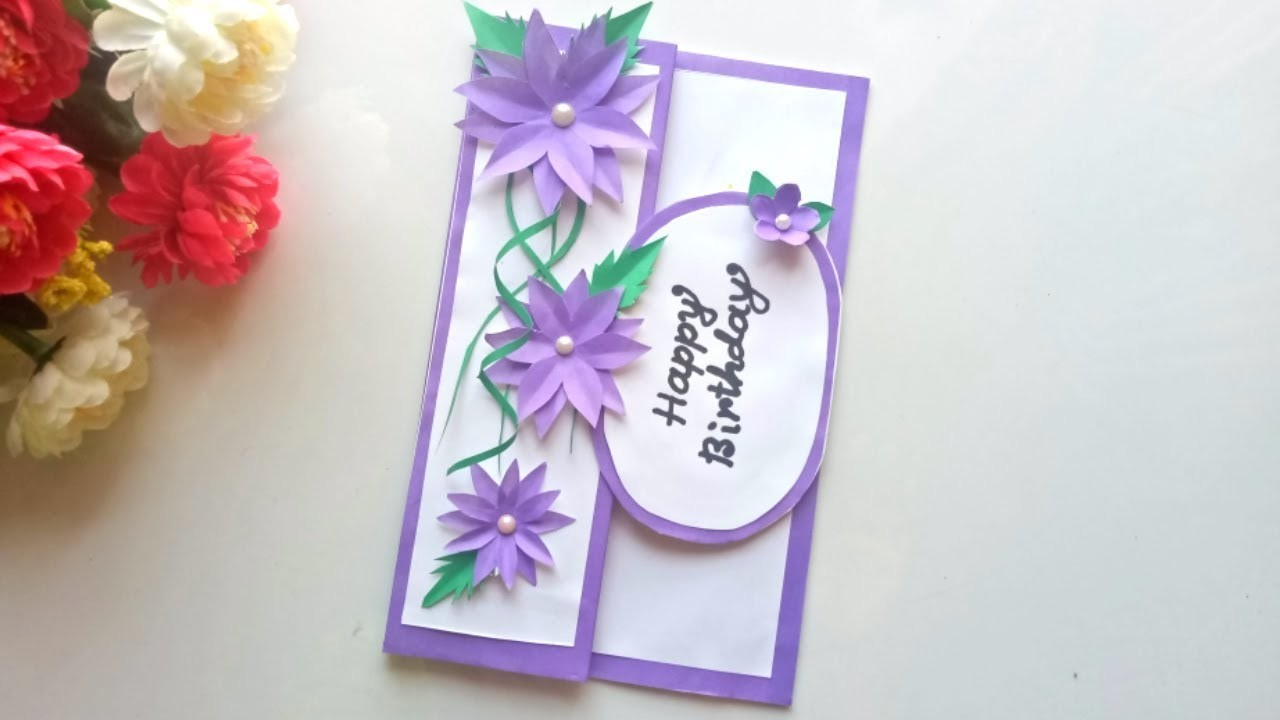 Hand Made Birthday Card Ideas Beautiful Handmade Birthday Card Idea Diy Greeting Cards For Birthday