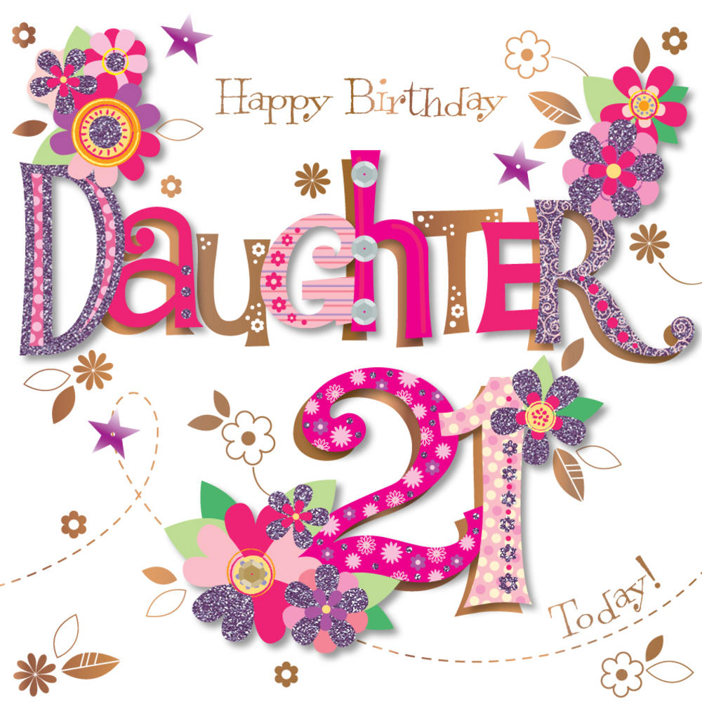 Handmade 21St Birthday Card Ideas Daughter 21st Birthday Handmade Embellished Greeting Card