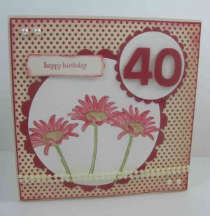 Handmade 40Th Birthday Card Ideas 40th Birthday Card Julieannes House Of Cards