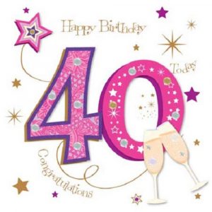 Handmade 40Th Birthday Card Ideas Happy 40th Birthday Greeting Card Talking Pictures