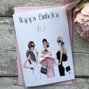 Handmade 50Th Birthday Card Ideas Handmade Birthday Cards Personalised Birthday Cardspink Posh