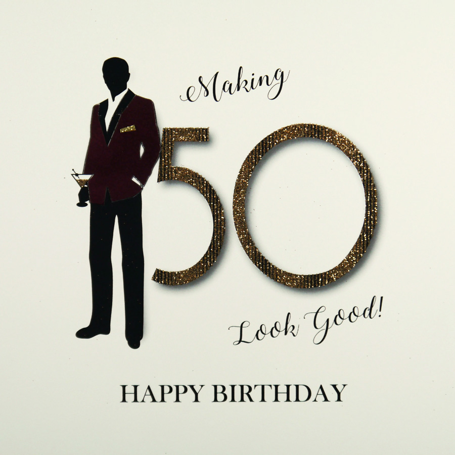 Handmade 50Th Birthday Card Ideas Making 50 Look Good Large Handmade 50th Birthday Card Mrm8