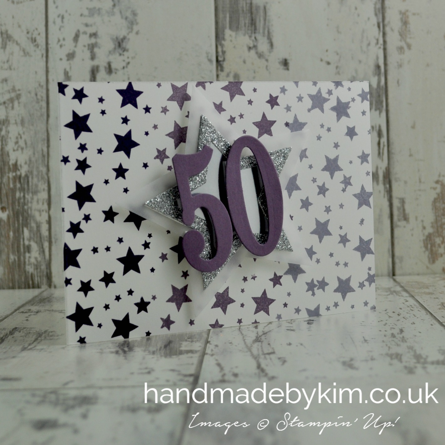 Handmade 50Th Birthday Card Ideas Stampin Up Demonstrator Kim Price Handmade Kim 50th Birthday