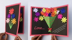 Handmade 50Th Birthday Card Ideas Very Easy Pop Up Greeting Cards Greeting Card Making New Year Pop Up Greeting Cards Craft