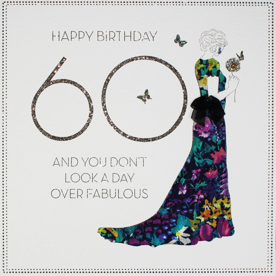 Handmade 60Th Birthday Card Ideas Day Over Fabulous Large Handmade 60th Birthday Card Bly10