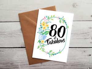Handmade 80Th Birthday Card Ideas Handmade 80th Birthday Card 80 Fabulous Occasion Card