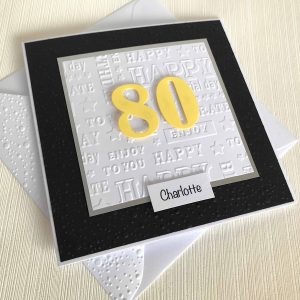 Handmade 80Th Birthday Card Ideas Personalised 80th Birthday Card Handmade Birthday Card