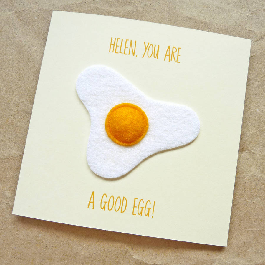 Handmade 80Th Birthday Card Ideas Personalised Handmade Good Egg Birthday Card