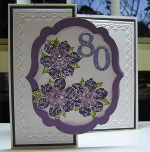 Handmade 80Th Birthday Card Ideas Stamping Passion Mums 80th Birthday Card