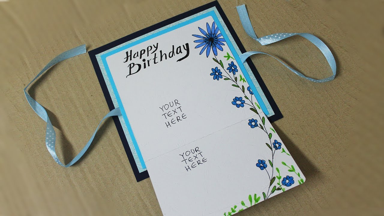 Handmade Birthday Card Ideas For Boyfriend How To Make Birthday Card For Boyfriend Homemade Card Making