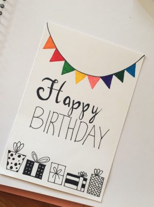 Handmade Birthday Card Ideas For Kids Birthday Card Ideas Easy Cake Drawing For Husband Greeting Coreldraw